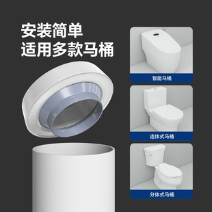 潜水艇马桶法兰密封圈防臭防漏坐便器通用下水口橡胶泥胶圈373