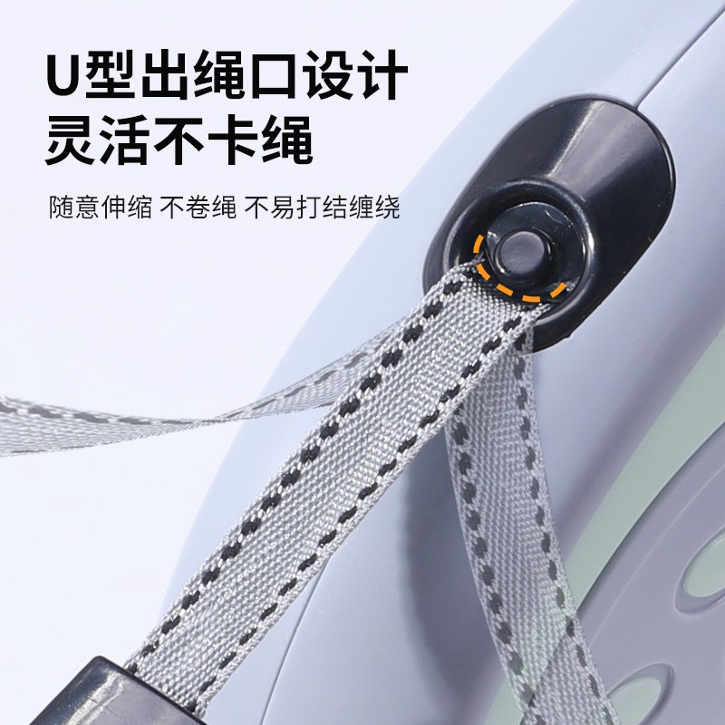 宠物牵引绳可伸缩狗狗牵引器户外防爆冲狗链溜狗牵引绳自动伸缩