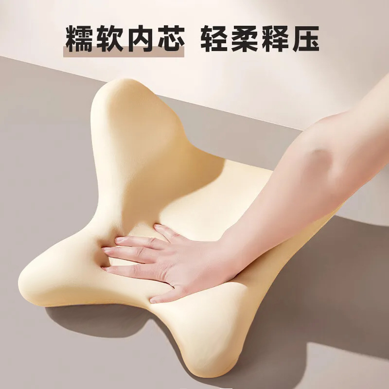 新款车载护颈头枕汽车腰靠垫腰枕座椅靠背垫四季通用记忆棉护腰垫