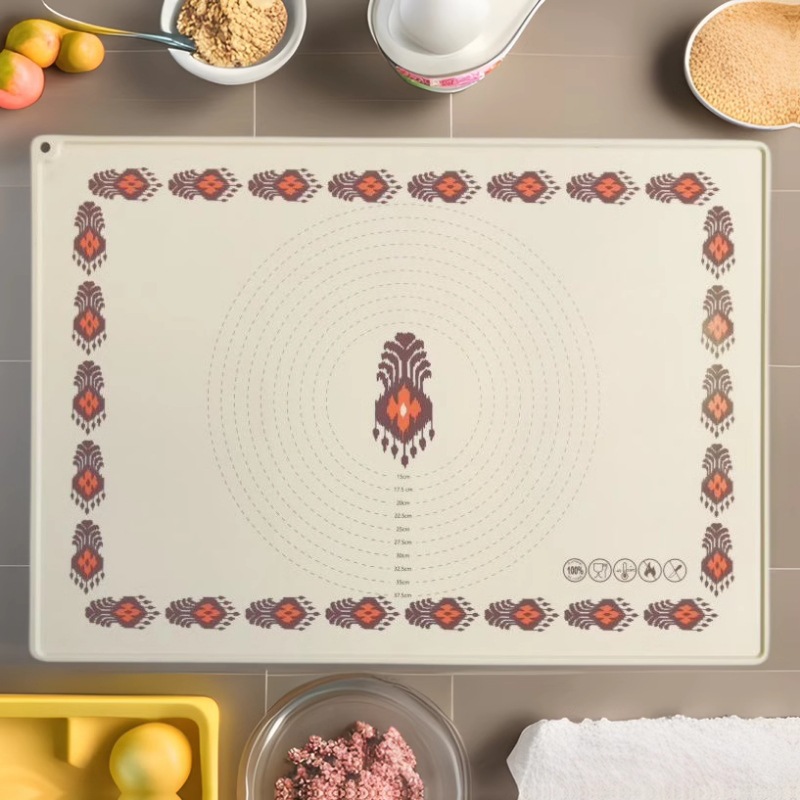 新款硅胶揉面垫带刻度大号面粉垫家用烘焙擀面垫食品级硅胶揉面垫