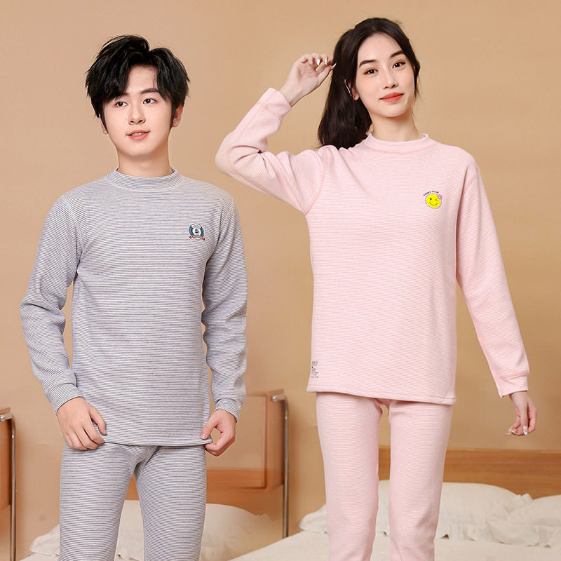 男童加绒保暖内衣套装加厚儿童秋衣秋裤中大童青少年睡衣冬