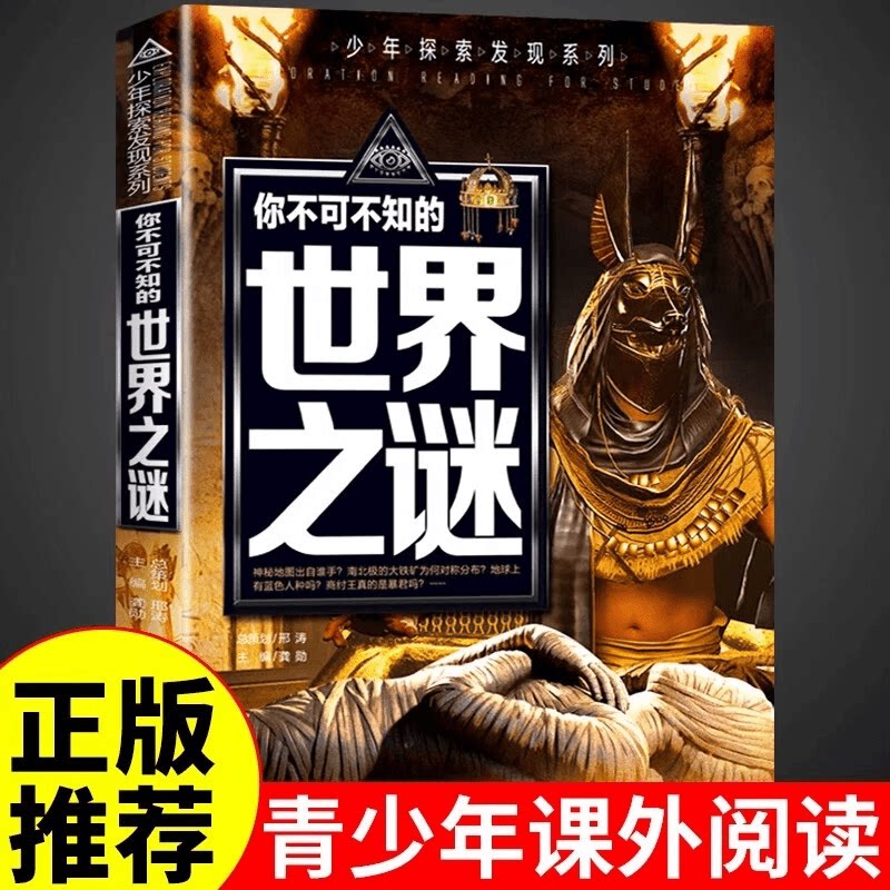 你不可不知的世界之谜少年探索发现系列6-12岁儿童科普百科全书十