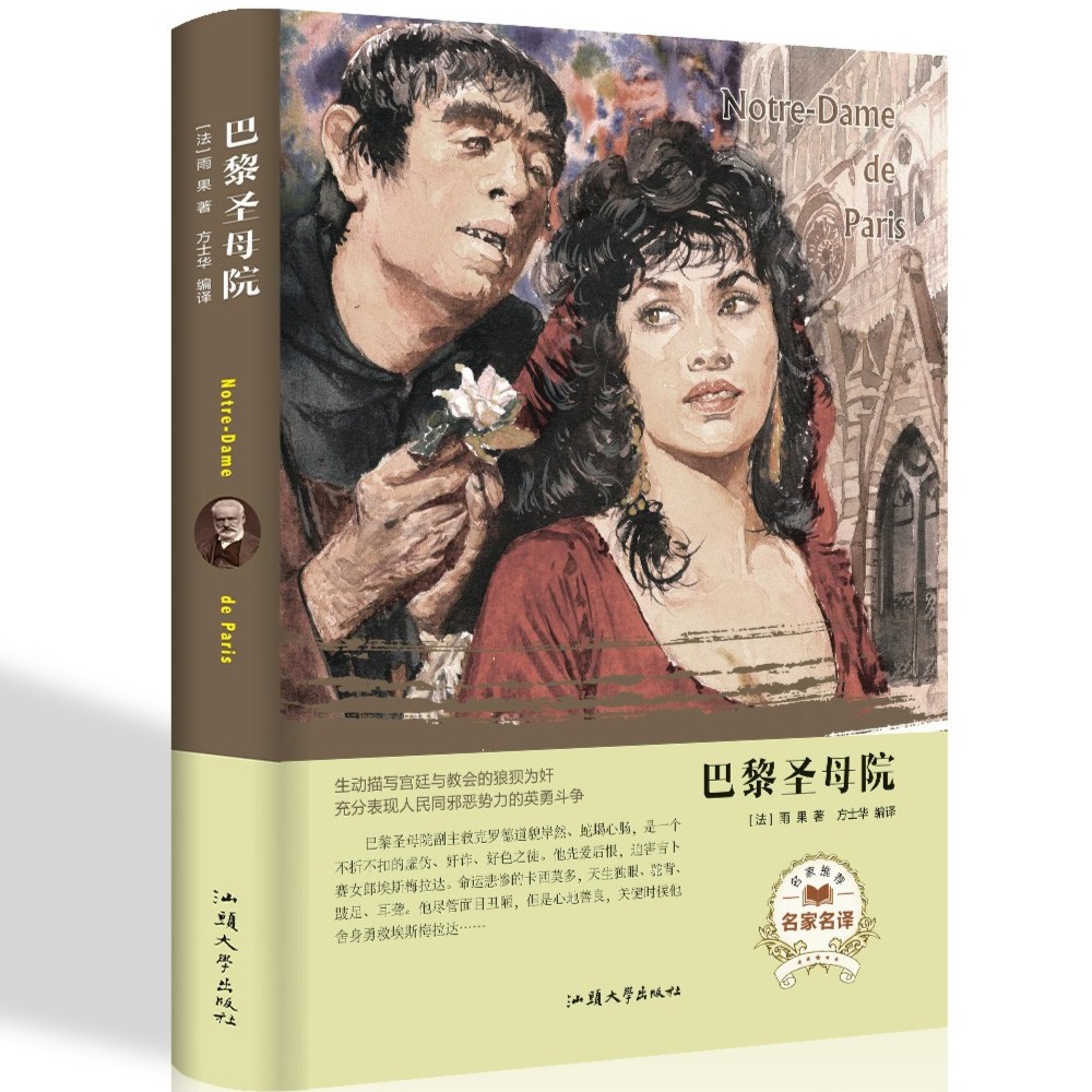 精装世界名著 巴黎圣母院 书正版原著 典藏版雨果中文版原著原版