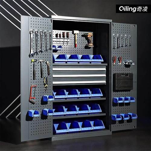 奇凌克尼克重型五金工具柜铁皮柜工具箱工厂汽修车位库间收加厚柜