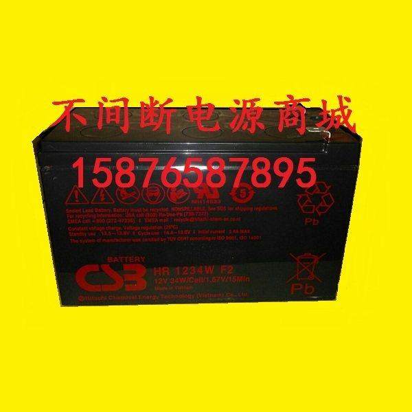 CSB 12V9AH 蓄电池 CSB蓄电池12V电瓶 HR1234W 12V34W UPS蓄电池