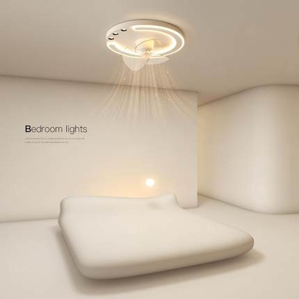 创意主卧室风扇灯简约现代led吸顶灯全光谱客厅房间2024新款灯具