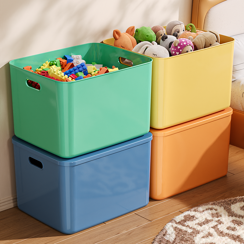 玩具收纳箱零食书本杂物整理筐衣柜客厅家用桌面储物盒塑料置物箱,收纳整理,收纳箱,淘宝优惠券,粉丝福利购,淘宝优惠卷