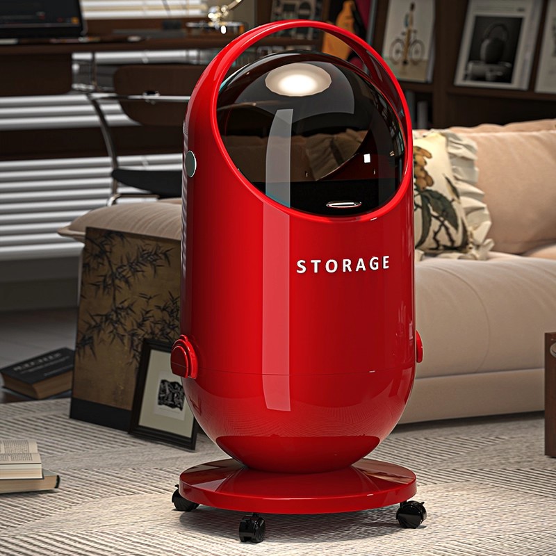 垃圾桶家用2025新款轻奢高档大号大容量卧室客厅高颜值翻盖带轮