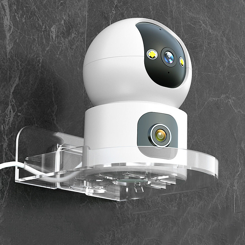 摄像头支架免打孔室内监控机架路由器放置架子家用室外墙上置物架