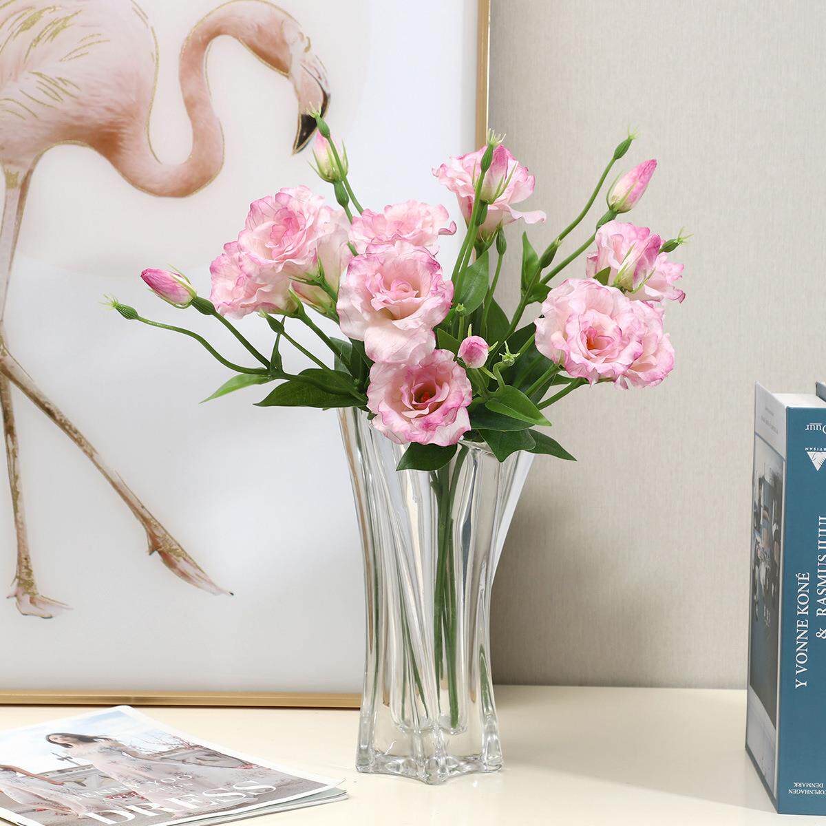 玲珑桔梗花仿真花欧式客厅装饰花摆件假花摄影道具厂家