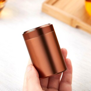 盒迷你旅行储存罐小号密封盒 迷你便携茶叶罐家用钛合金茶叶包装