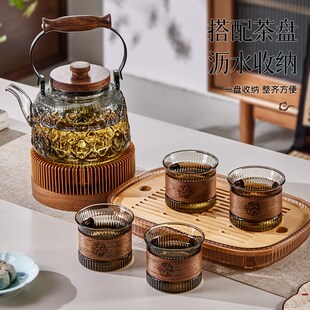6只高档精致喝茶专用杯高级感轻奢高颜值小茶杯茶具 玻璃茶杯套装