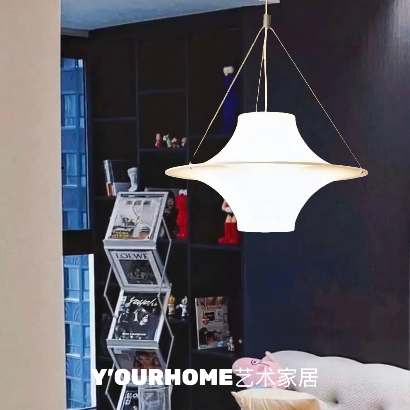 中古法式ins风lokki海鸥吊灯餐厅岛台书房设计师创意飞碟氛围灯