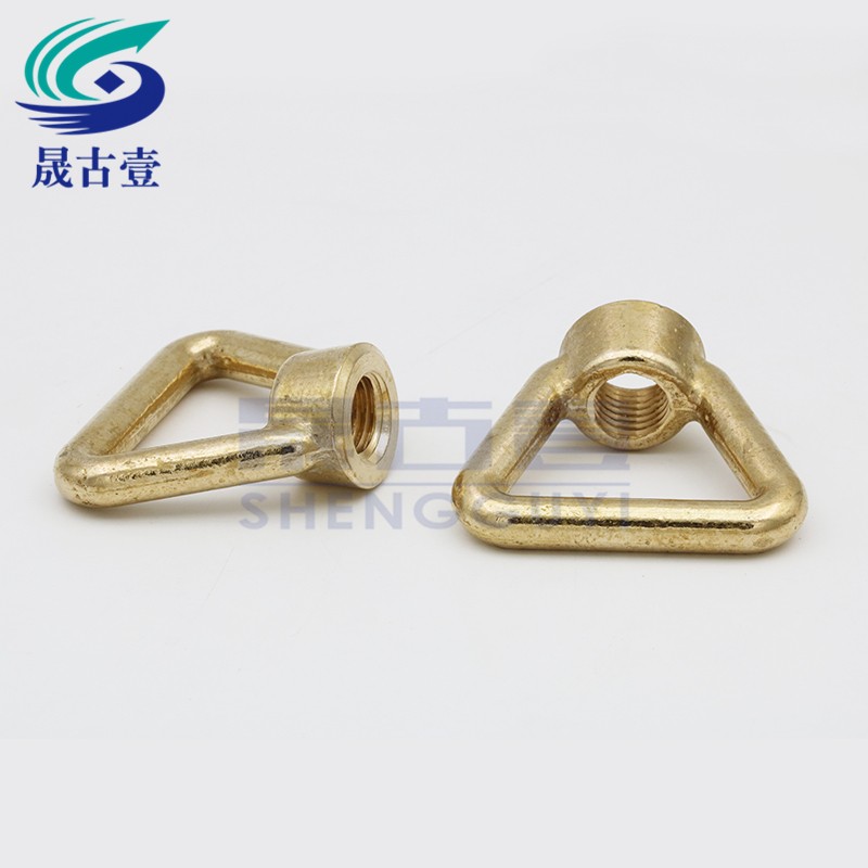 铜合金环形螺母 黄铜三角形螺母 环形螺帽 M10M12M14M16M18M20M24
