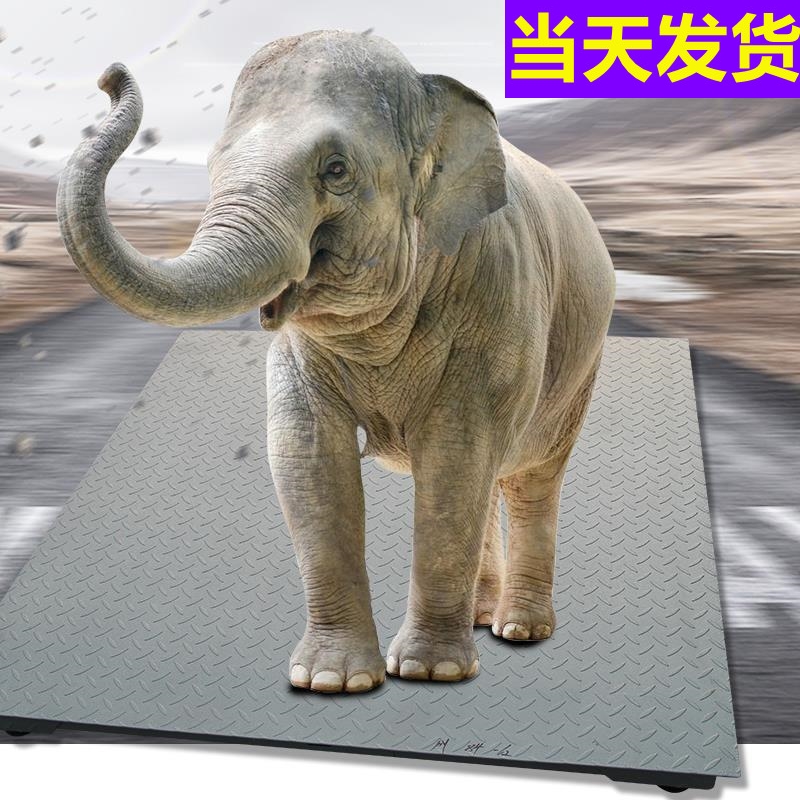 物流工业地秤电子磅秤2000kg1000公斤工厂小型地磅1-2-3吨称猪牛