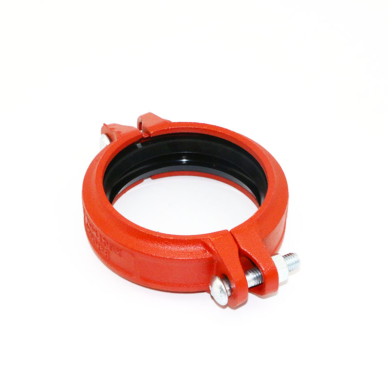 消防沟槽管件卡箍接头管件接头钢卡刚卡潍坊泊客沟槽卡箍刚性接头