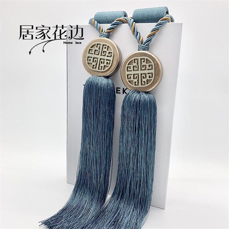 中式窗帘绑带挂球绑球古典装饰流苏扣带收纳挂绳束带高档绑绳系带