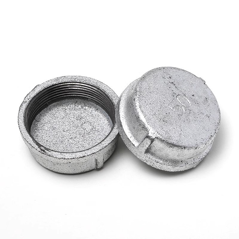 镀锌管帽国标管件内丝堵头水管内牙封头内丝堵头4分6分1寸DN6580