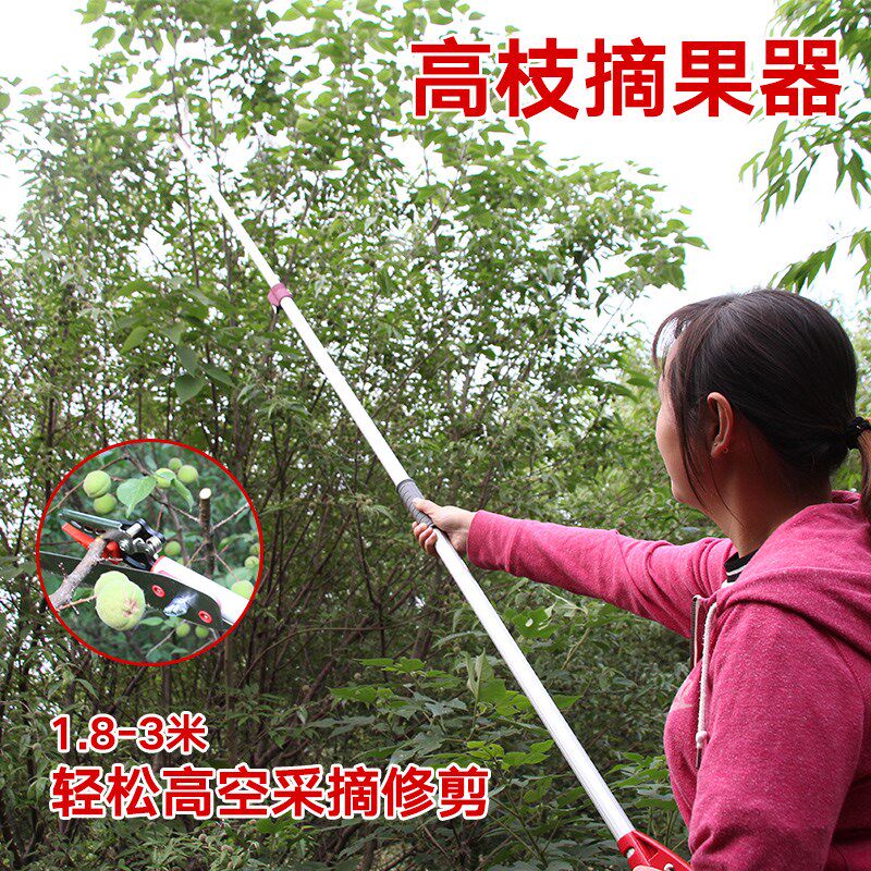 采摘荔枝龙眼枇杷芒果水果高枝修剪锯园林伸缩工具杆高空摘果神器