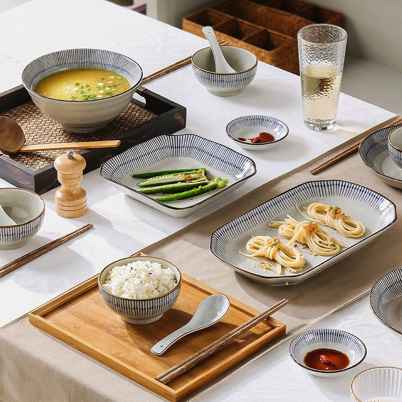 日式米饭碗创意陶瓷餐具早餐碗汤碗家用餐厅吃饭陶瓷碗个性甜品碗