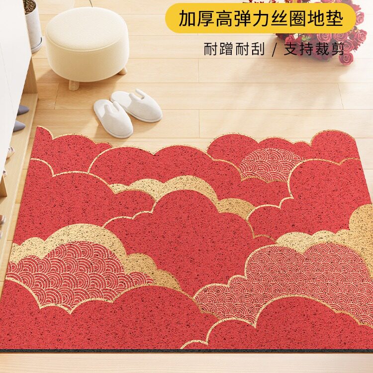 入户门地垫进门门口丝圈脚垫家用门外可裁剪地毯玄关个性防滑门垫