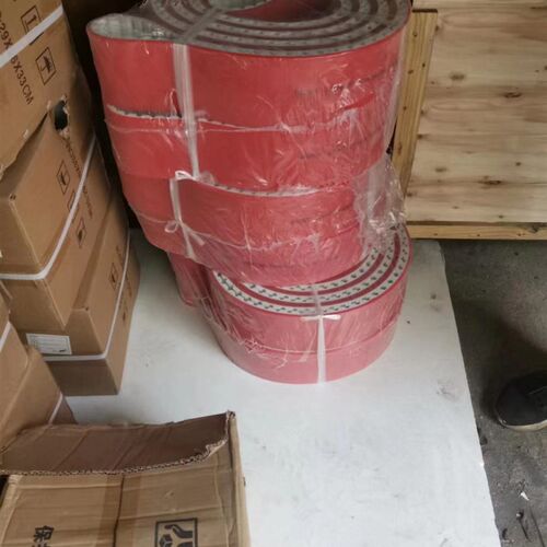 50AT20-7740+4T玻璃磨边机 红胶色双边磨同步带输送带传送皮带