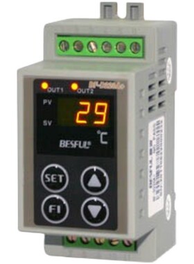 碧河BF-D220A+温控器导轨式双路输出温度控制器智能数显温控仪