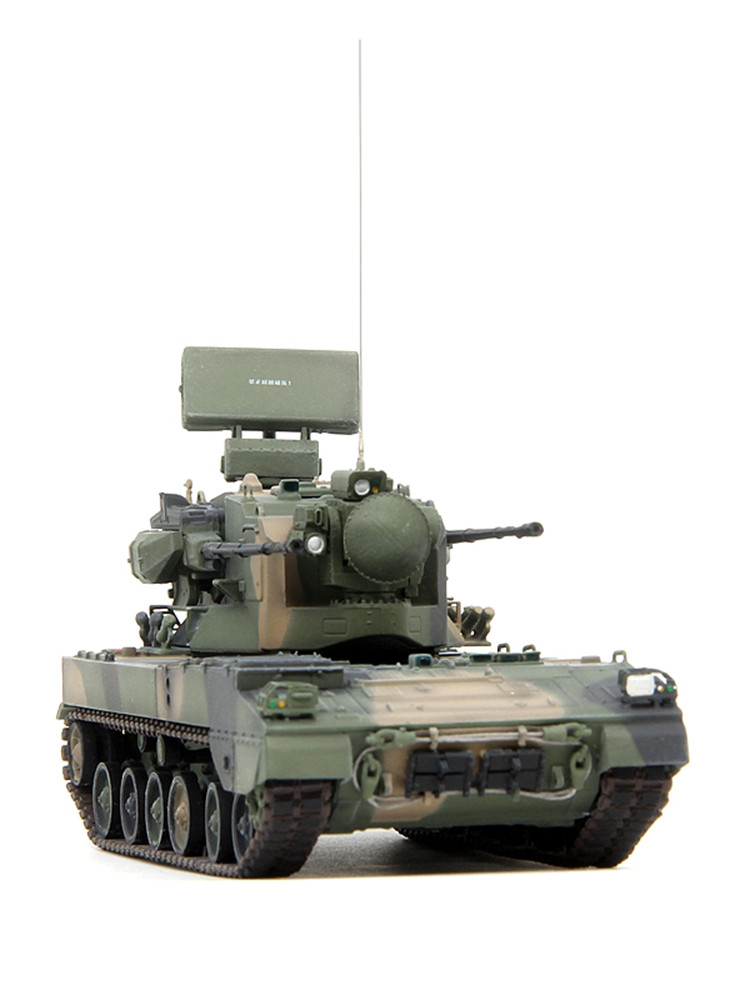 unistar中国pgz-09式双管35毫米自行高射炮丛林三色 成品模型1/72