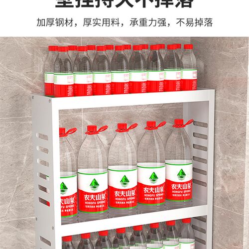 壁挂式厨房c多层置物架墙上免打孔调味罐架浴室洗手间阳台收纳置
