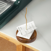 实木插单器叉单据票据插钉座收银点单插针M插纸针插纸器后厨订单