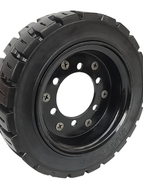 3.50100-8工程电s动三轮车实心轮胎改装叉车加宽载重免充气橡胶