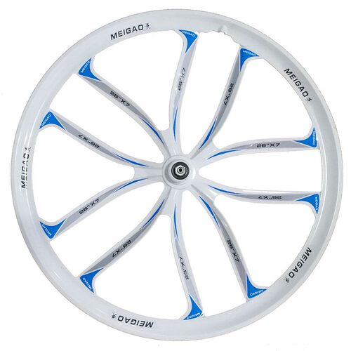 厂家直销26寸27.5寸十刀镁合金 山地自行车一体轮组X培林轮毂包邮