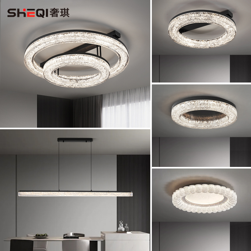 意式轻奢全铜吸顶灯客厅吊灯现代极简约2025新款大厅卧室全屋灯具