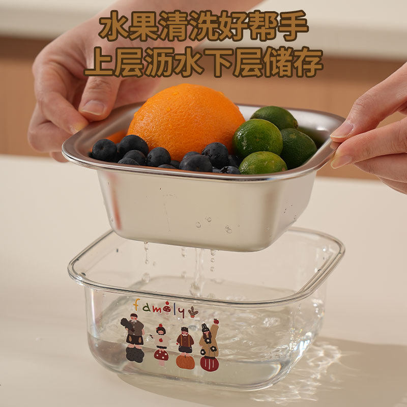 304不锈钢沥水篮家用沥水盆宿舍加厚洗米篮多用途洗果篮,餐饮具,洗菜盆/沥水篮/漏水筛,淘宝优惠券,粉丝福利购,淘宝优惠卷