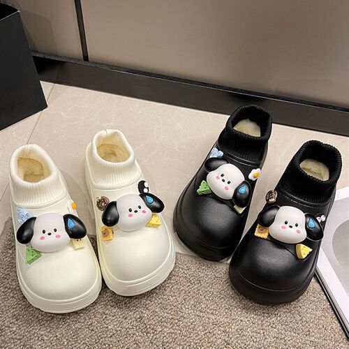 GP棉拖鞋冬季202新款厚底加绒防水高包跟外穿棉鞋
