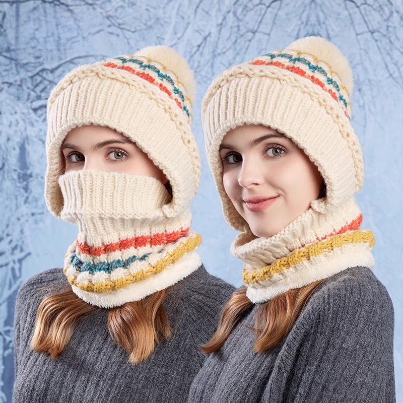 东北旅游装备哈尔滨防寒帽女骑车