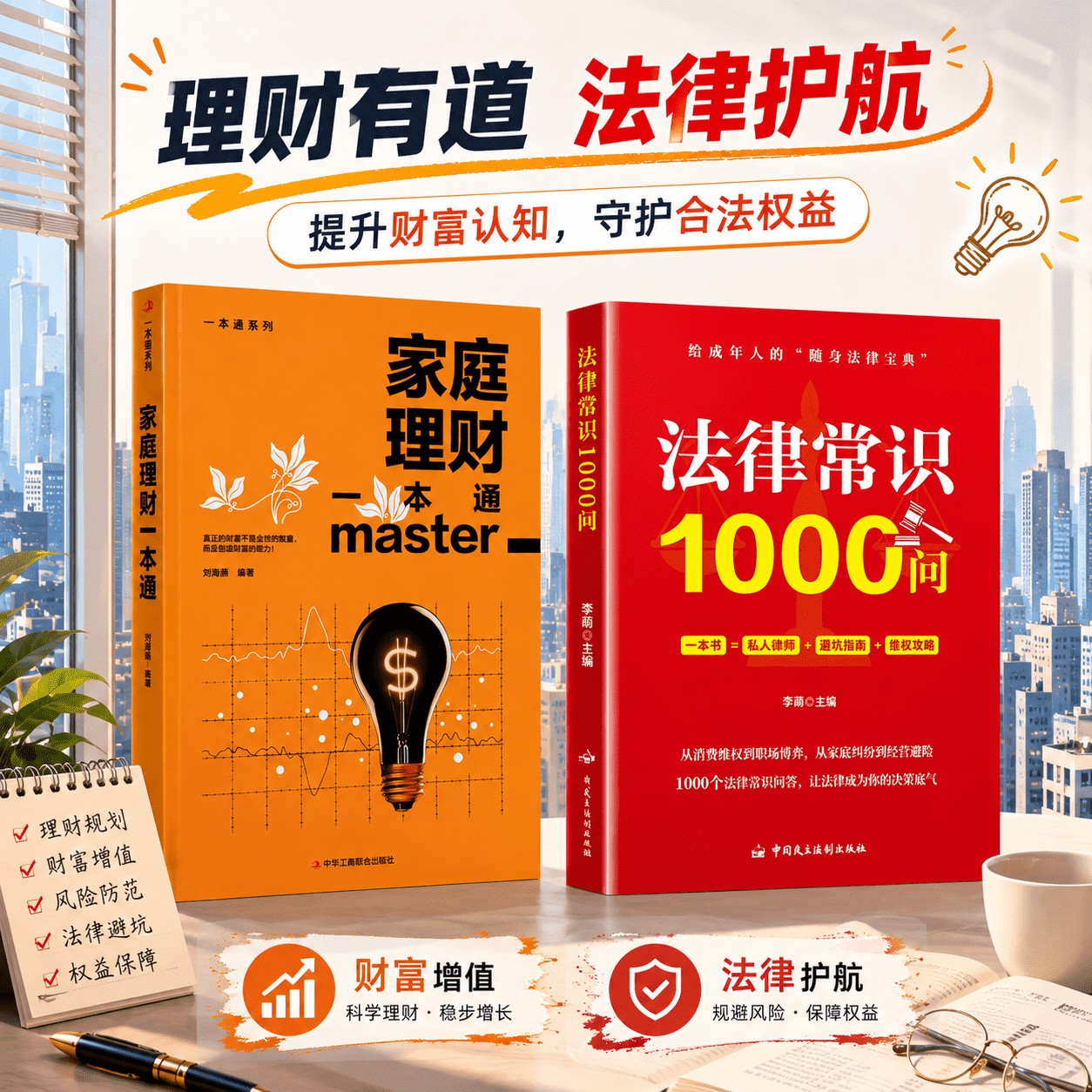 家庭理财+法律常识:提升财富认知 守护家庭权益 财富规划避坑指南