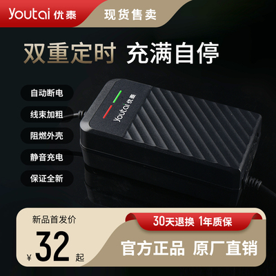 电动车电瓶充电器48V12AH60V20AH72V爱玛雅迪台铃小刀石墨烯通用
