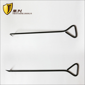 钢制钩子井盖钩子自来水井盖钩通信 16mm粗通讯井盖钩子 加粗