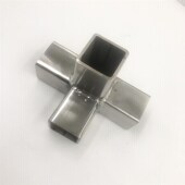 加厚不锈钢方管三通连接件30 30方管接头货架展架紧固件方管配件