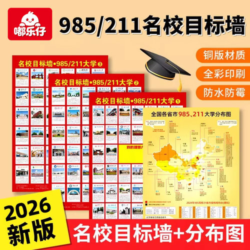 名校目标墙激励榜全国挂图