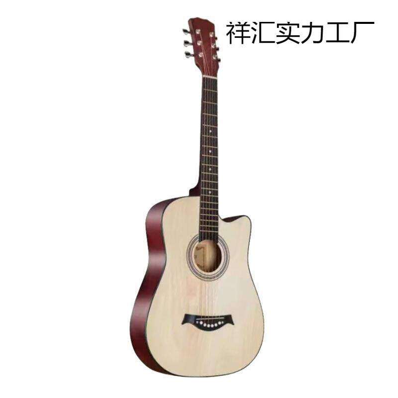 吉他 38寸大量现货41寸 民谣木吉他初学者练习琴普及jita吉