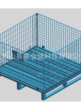 折蝴叠WRE式金属仓储转笼蝶笼垛铁笼车间仓库周可堆表面镀锌