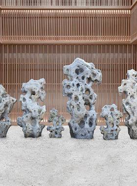 双面仿真太湖假山造景观摆件中落地户石外66944装饰观式景庭院花