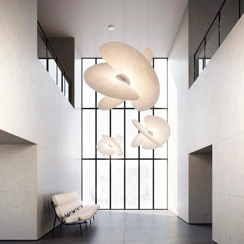 现代简约别墅挑空复式loft客