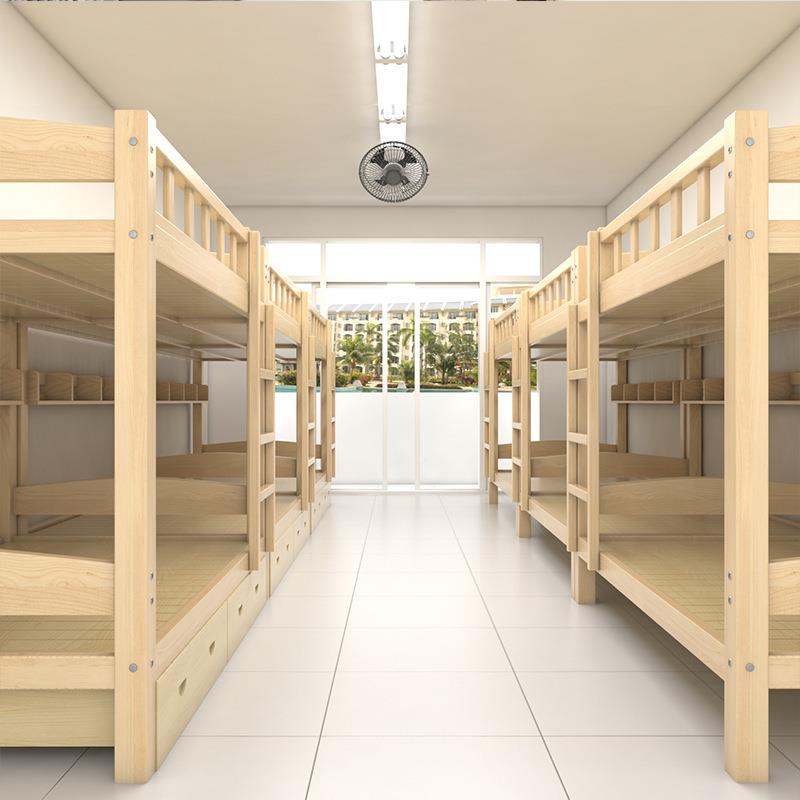 双实木上床下层床员工两层床高低床成人上下铺学生宿舍加厚床YTS2