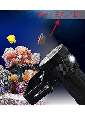 A-10筒手电专业潜水摄影光手电大功率GNU相机灯补摄影灯