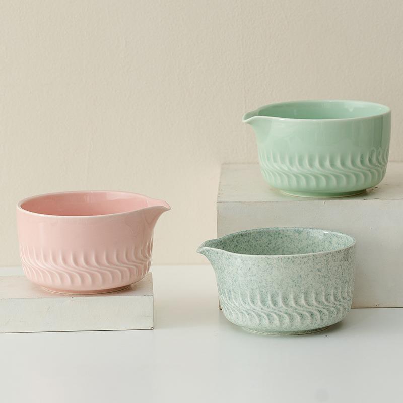 起煌素釉流八件套抹茶碗套装下彩844汤面碗烘焙拉打抹茶嘴尖沙碗