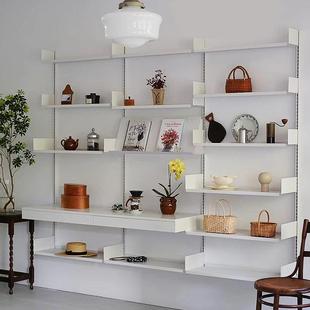 移背电动组合OYP书架墙上置物架挂墙打可孔壁挂隔板客厅视景装饰