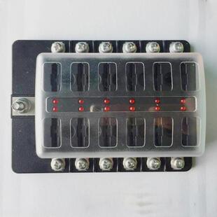 带示LD指灯丝改装配件螺丝接线多路保E202-12L险丝盒12路汽车房车